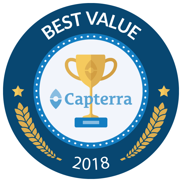 Capterra value for money badge